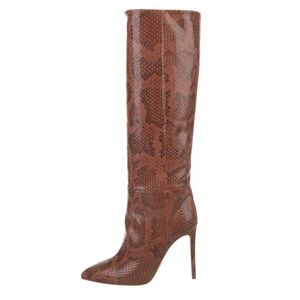 Paris Texas Snake Print Stiletto Boots - Size IT38